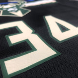 Men's Giannis Antetokounmpo 2020-21 Black Swingman Jersey - Statement Edition
