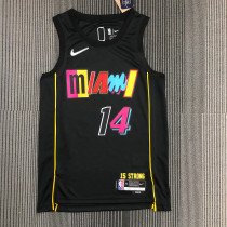 Men's Tyler Herro Black Team Jersey - 75th Anniversary City Edition