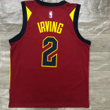 Men's Kyrie Irving Maroon Swingman Player Jersey - Icon Edition