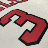 Men's Dwyane Wade White Team Jersey - 75th Anniversary Edition