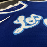 Kyle Kuzma Men's Blue Player Jersey - Retro Classic Edition