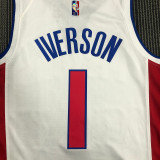 Men's Allen Iverson White Team Jersey - 75th Anniversary Edition