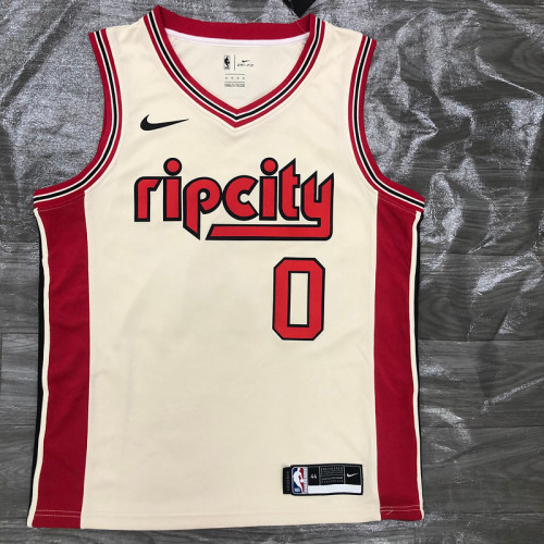 Men's Damian Lillard 2019-20 Cream Swingman Player Jersey - City Edition