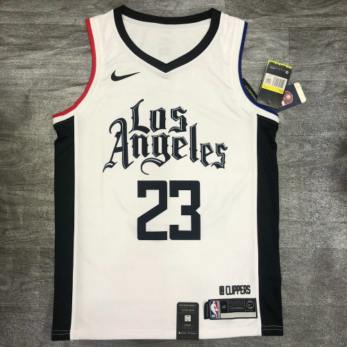 Men's Lou Williams 2020-21 White Swingman Player Jersey – City Edition