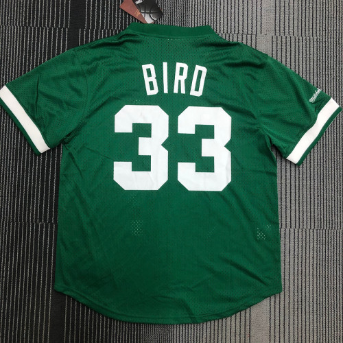 Larry Bird Men's Green Player Jersey - Throwback Edition