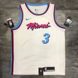 Dwyane Wade White Men's Player Jersey