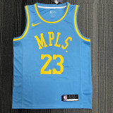 LeBron James Men's Blue Swingman Team Jersey - MPLS Classical Edition