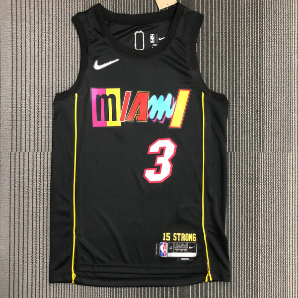 Men's Dwyane Wade Black Team Jersey - 75th Anniversary City Edition