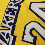 Kobe Bryant 24 Yellow City Edition Men's Player Jersey