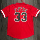 Scottie Pippen Men's Red Player Jersey - Throwback Edition