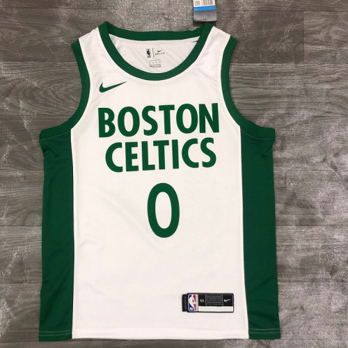 Men's Jayson Tatum White 2020-21 Swingman Player Jersey - City Edition