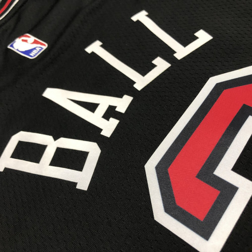 Lonzo Ball Men's Black Swingman Team Jersey - Statement Edition