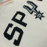 Men's Tim Duncan White Team Jersey - 75th Anniversary City Edition