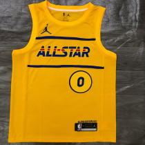 Men's Damian Lillard All-Star 2021 Yellow Swingman Player Jersey