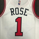Men's Derrick Rose White Team Jersey - 75th Anniversary Edition