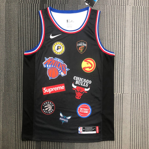 Men's Co-branded Black Swingman Player Jersey - Limited Edition