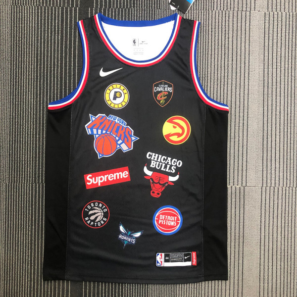Men's Co-branded Black Swingman Player Jersey - Limited Edition