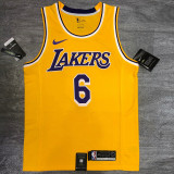Men's LeBron James 2020-21 Yellow Player Jersey - Retro Classical Edition