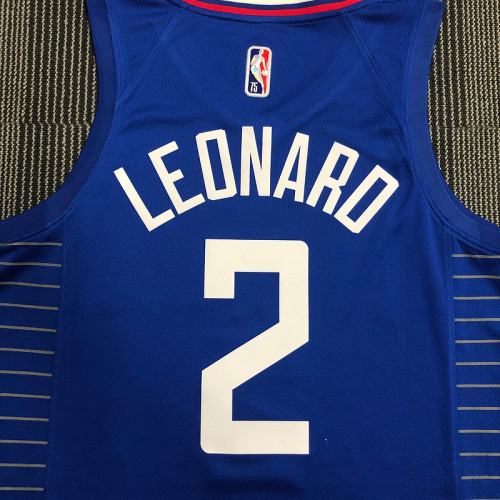 Men's Kawhi Leonard Blue Team Jersey - 75th Anniversary Edition