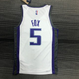 Men's De’Aaron Fox White Team Jersey - 75th Anniversary Association Edition