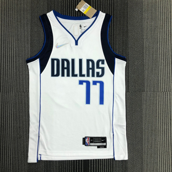 Men's Luka Dončić White Team Jersey - 75th Anniversary Edition