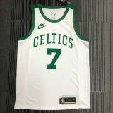 Jaylen Brown Men's White 2021-22 75th Anniversary Jersey - Classic Edition