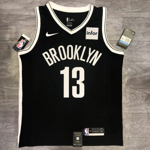 James Harden Men's Black Player Jersey- Icon Edition