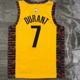 Men's Kevin Durant Yellow Swingman Player Jersey - Spread Love