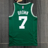 Men's Jaylen Brown Green Team Jersey - 75th Anniversary Edition