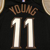 Men's Trae Young Black 2020-21 Swingman Player Jersey - City Edition