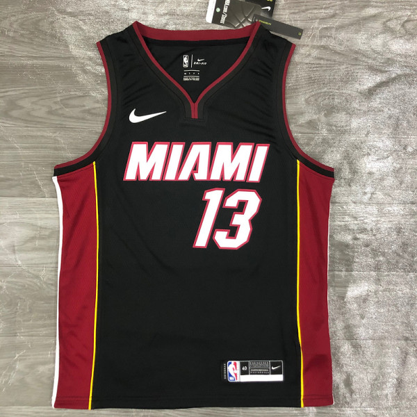 Men's Bam Adebayo 2020-21 Black Swingman Player Jersey - Icon Edition