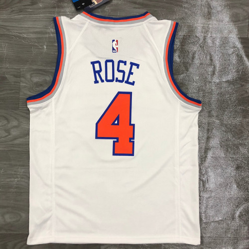 Men's Derrick Rose White 2020-21 Swingman Player Jersey – Association Edition