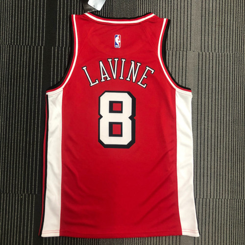 Men's Zach LaVine Red 2021-22 Swingman Team Jersey - City Edition