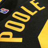 Men's Jordan Poole Black Team Jersey - 75th Anniversary City Edition