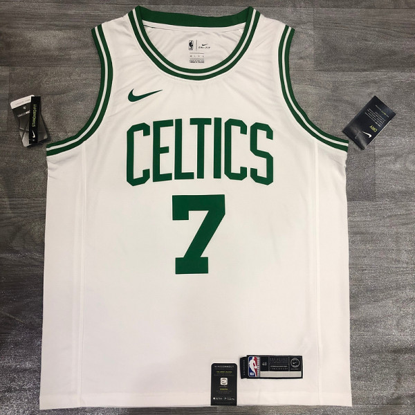 Jaylen Brown White Men's Player Jersey-Association Edition
