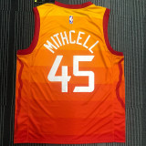 Donovan Mitchell Men's Orange Swingman Team Jersey - City Edition