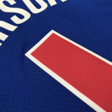 Men's Allen Iverson Blue Team Jersey - 75th Anniversary Edition