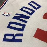 Men's Rajon Rondo White 2020-21 Swingman Player Jersey - Association Edition