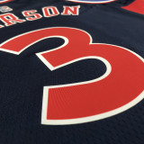 Men's Allen Iverson Black Team Jersey - 75th Anniversary City Edition