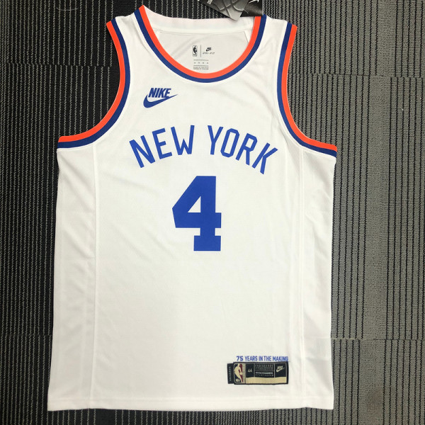 Derrick Rose Men's White 2021-22 75th Anniversary Jersey - Classic Edition