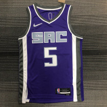 Men's De’Aaron Fox Purple Team Jersey - 75th Anniversary Icon Edition