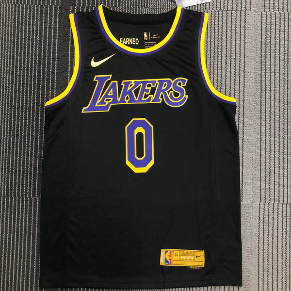 Russell Westbrook Men's Black Swingman Team Jersey - Earned Edition