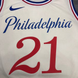 Joel Embiid Men's White Player Jersey- City Edition