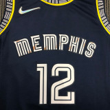 Men's Ja Morant Black Team Jersey - 75th Anniversary City Edition