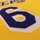 Men's LeBron James 2020-21 Yellow Player Jersey - Retro Classical Edition