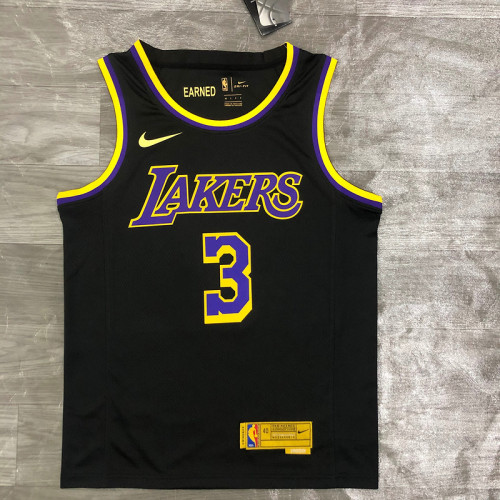 Men's Anthony Davis 2020-21 Black Swingman Player Jersey - Earned Edition