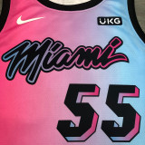 Men's Duncan Robinson 2020-21 Pink Swingman Player Jersey – City Edition