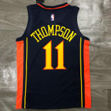 Men's Klay Thompson Navy Player Jersey - Retro Classical Edition
