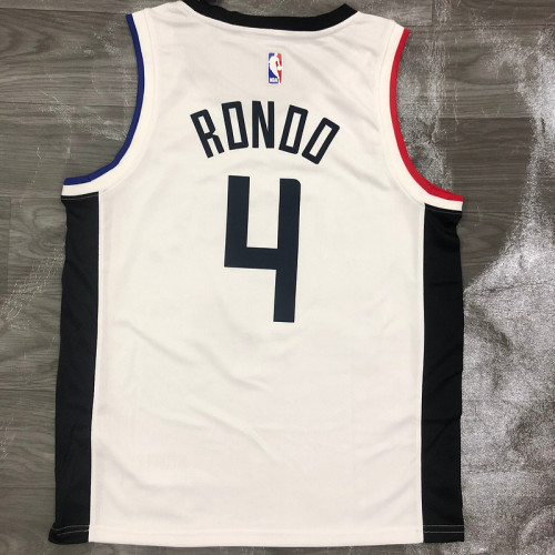 Men's Rajon Rondo 2020-21 White Swingman Player Jersey – City Edition