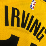 Men's Kyrie Irving Yellow Swingman Player Jersey - Spread Love
